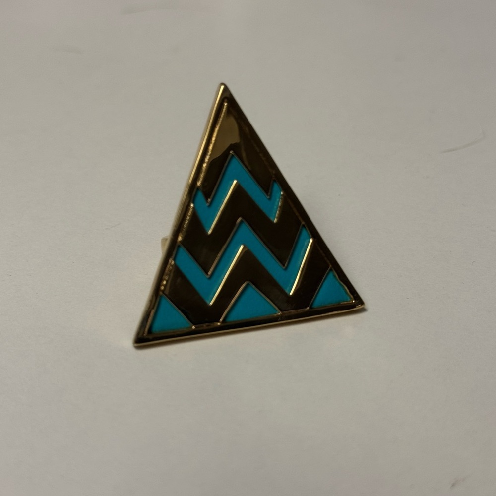 house of harlow chevron gold ring size 7